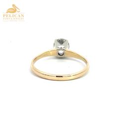 Women's Diamond Solitaire Ring .80 CT 14K Yellow Gold Size:8